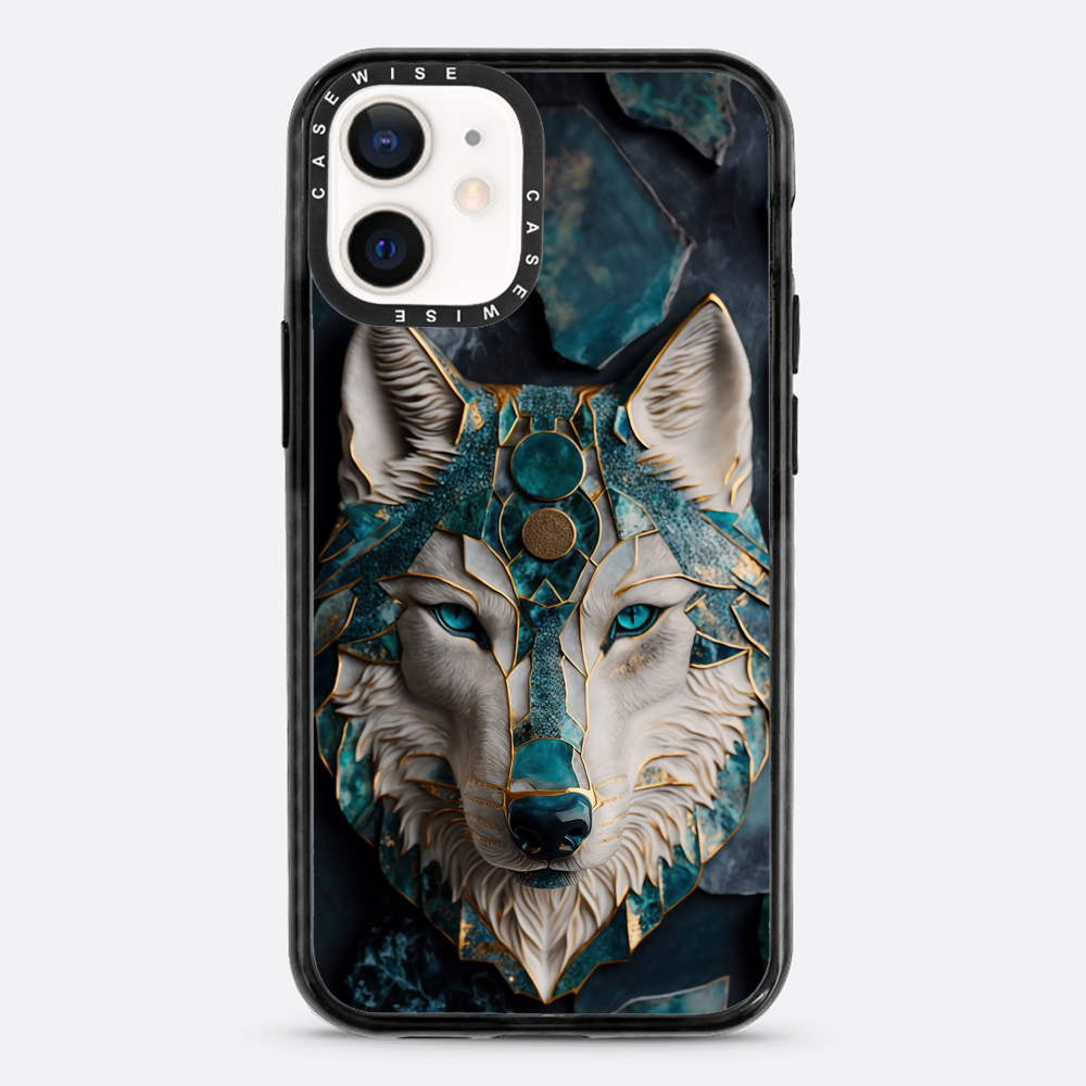 Abstract Wolf Kintsugi Art - Etui