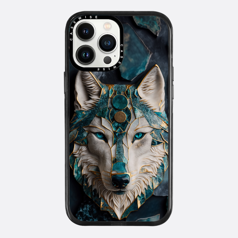 Abstract Wolf Kintsugi Art - Etui
