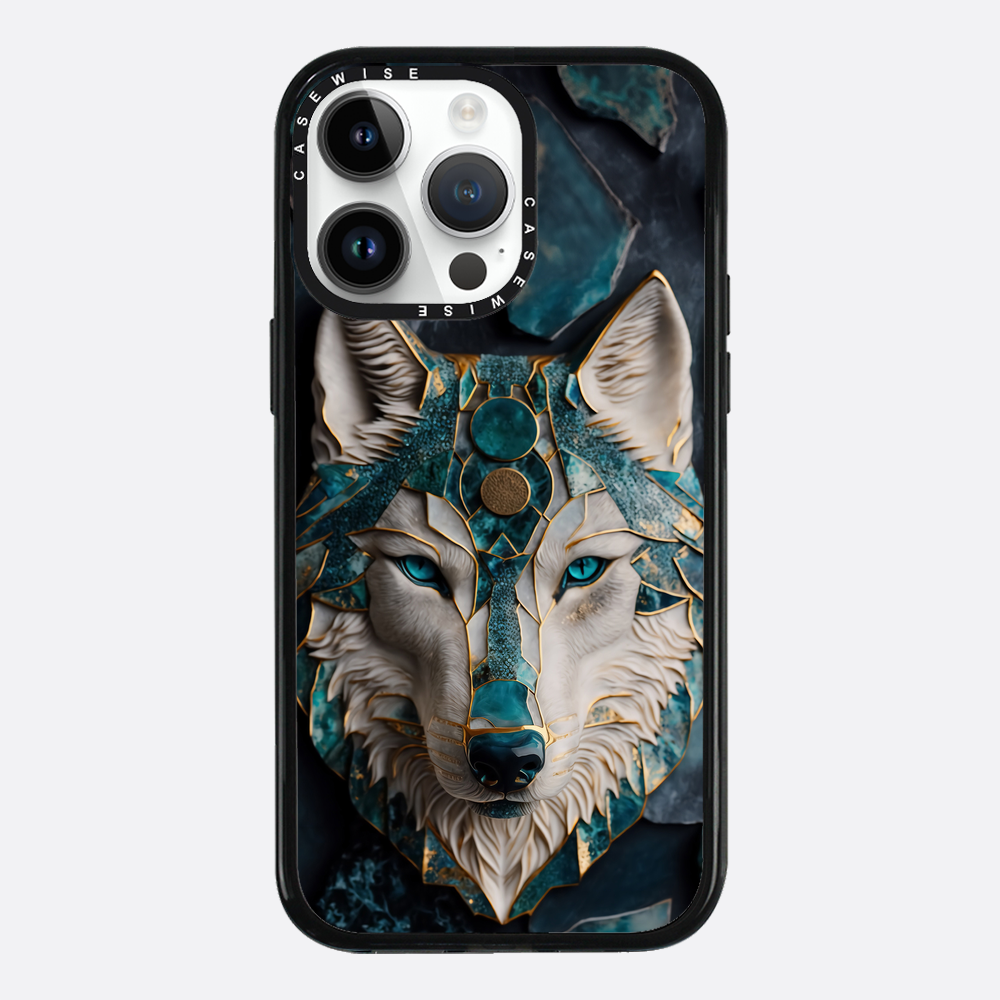 Abstract Wolf Kintsugi Art - Etui