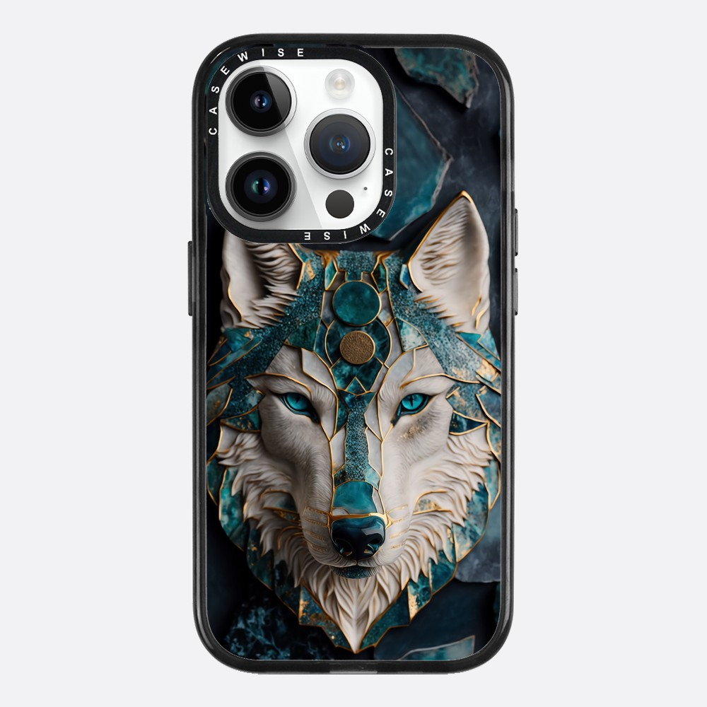 Abstract Wolf Kintsugi Art - Etui