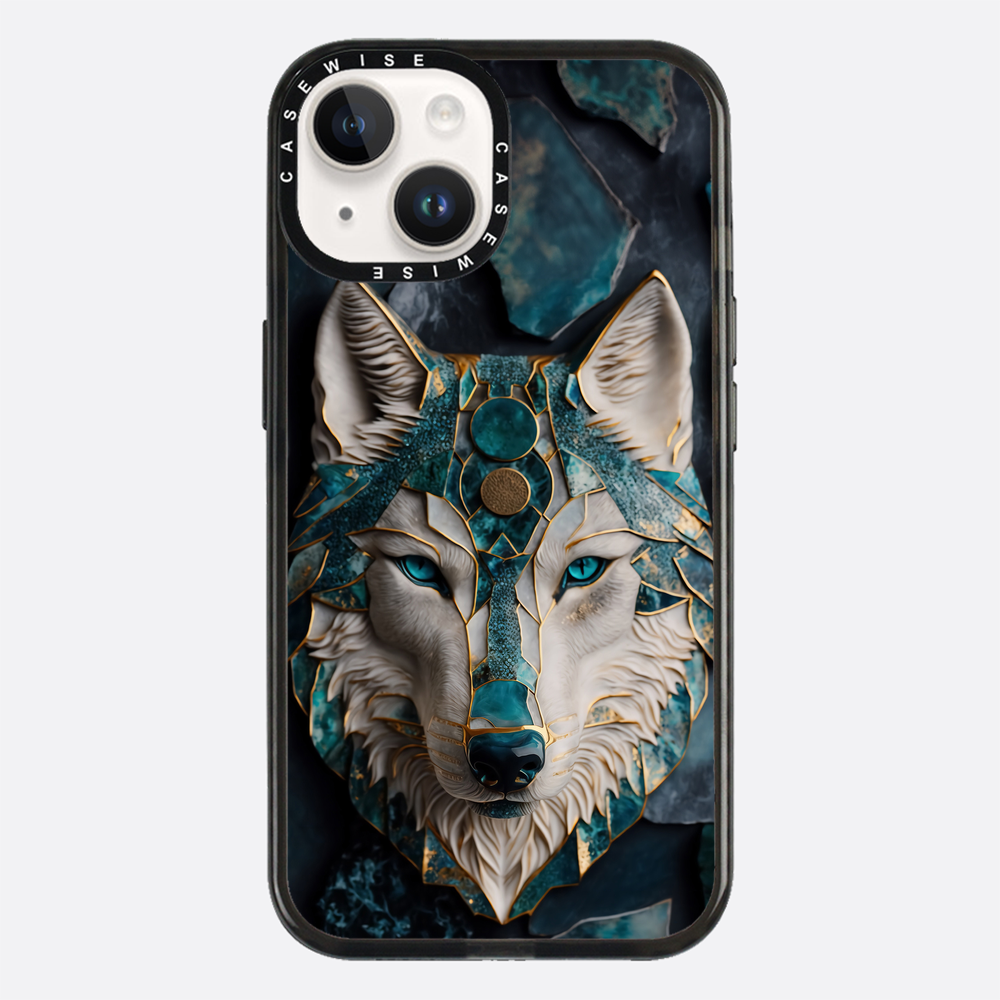Abstract Wolf Kintsugi Art - Etui