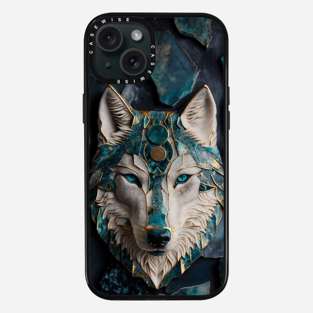 Abstract Wolf Kintsugi Art - Etui