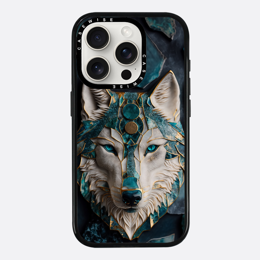 Abstract Wolf Kintsugi Art - Etui