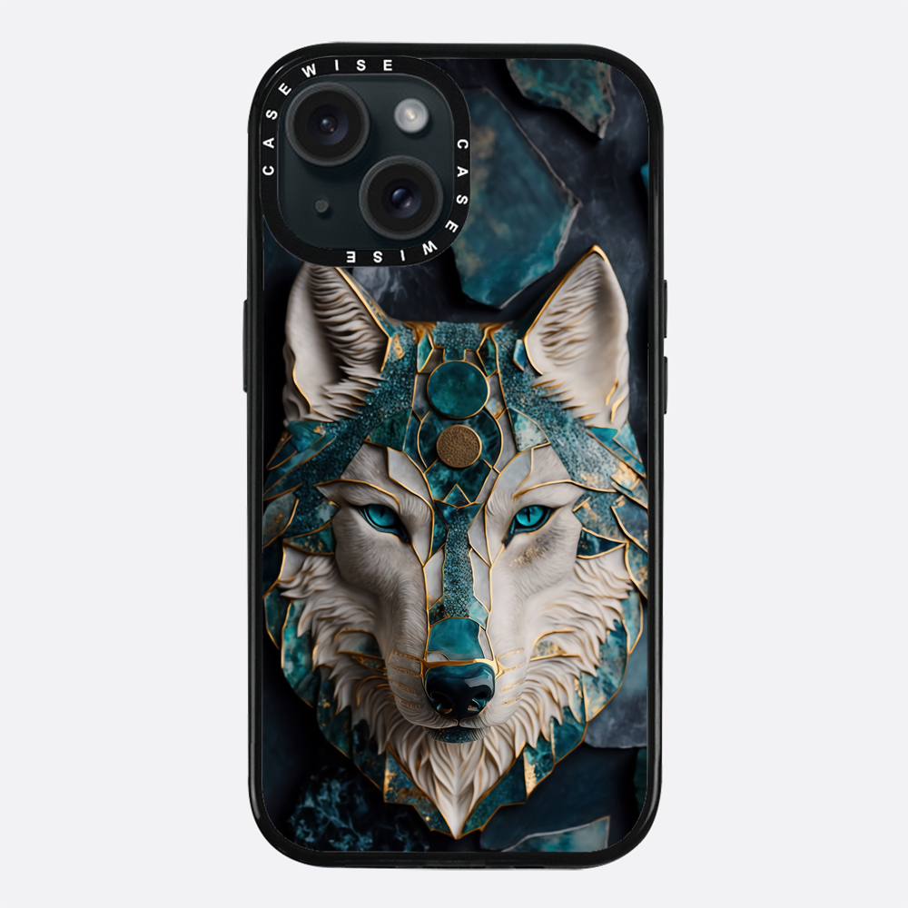 Abstract Wolf Kintsugi Art - Etui