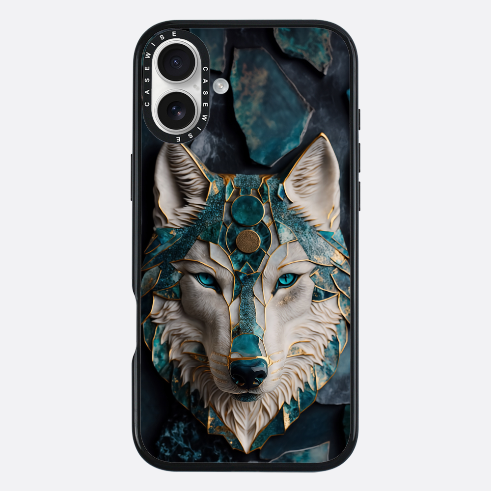 Abstract Wolf Kintsugi Art - Etui