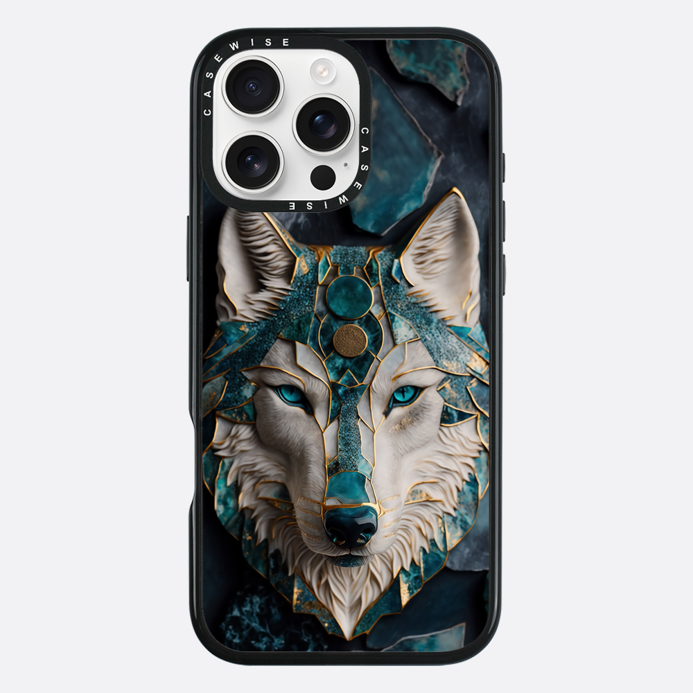 Abstract Wolf Kintsugi Art - Etui