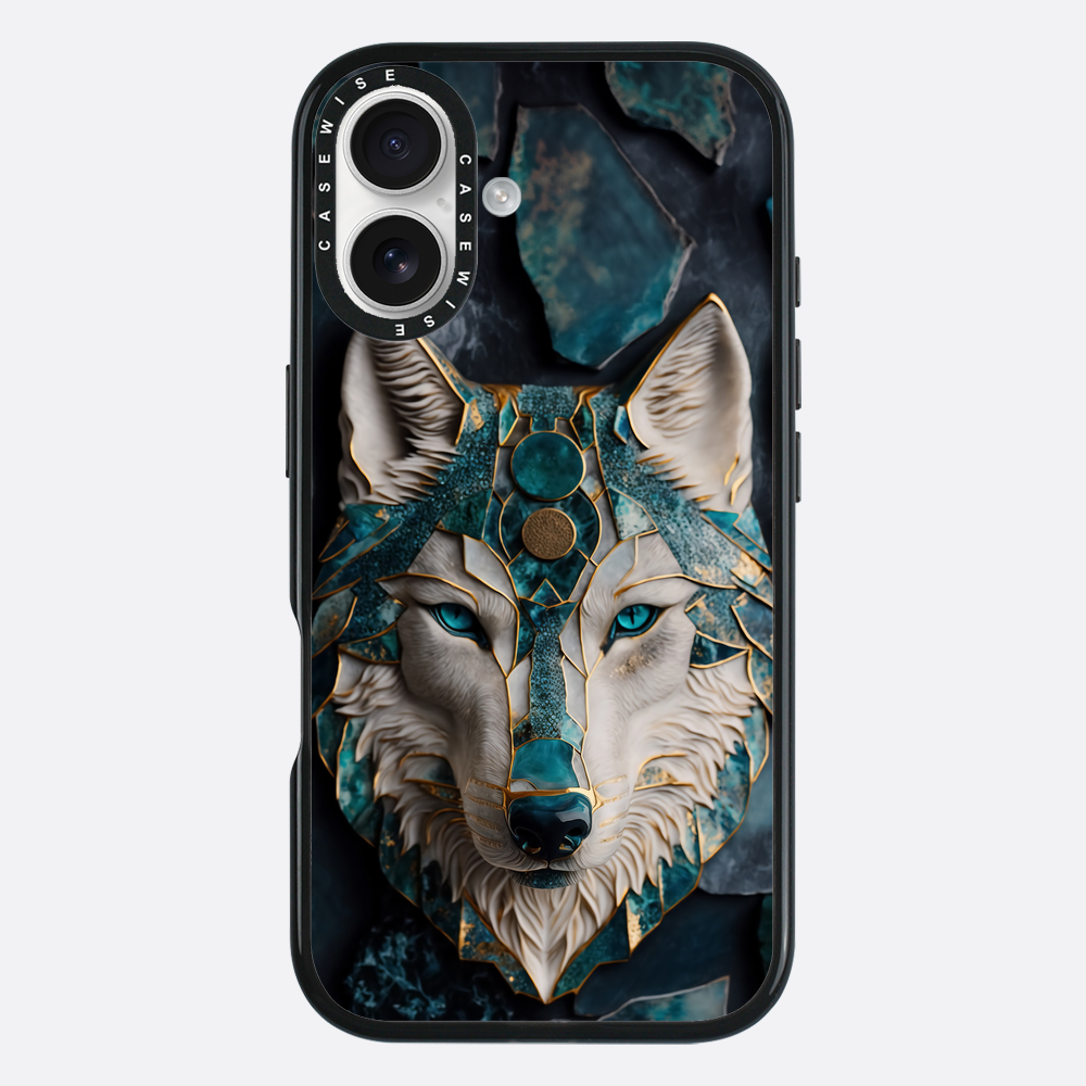 Abstract Wolf Kintsugi Art - Etui