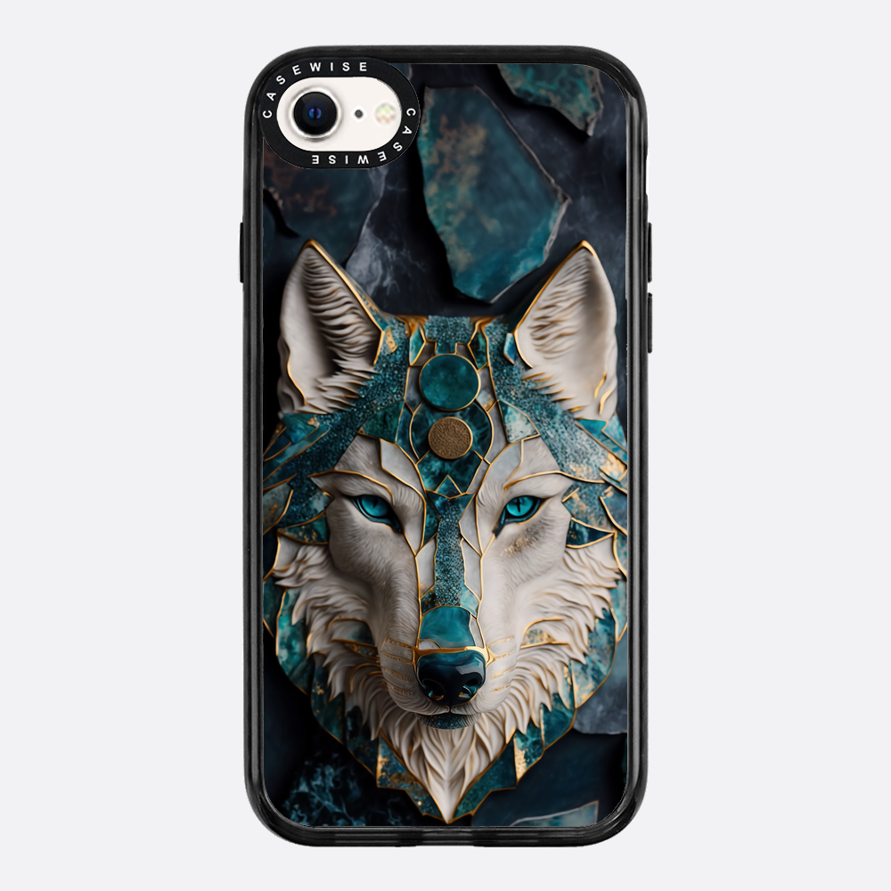 Abstract Wolf Kintsugi Art - Etui