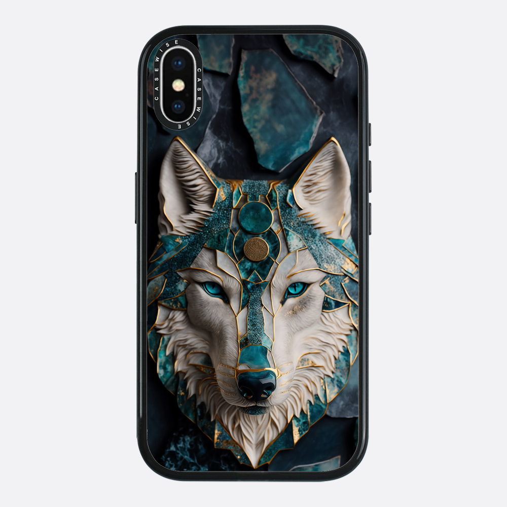 Abstract Wolf Kintsugi Art - Etui