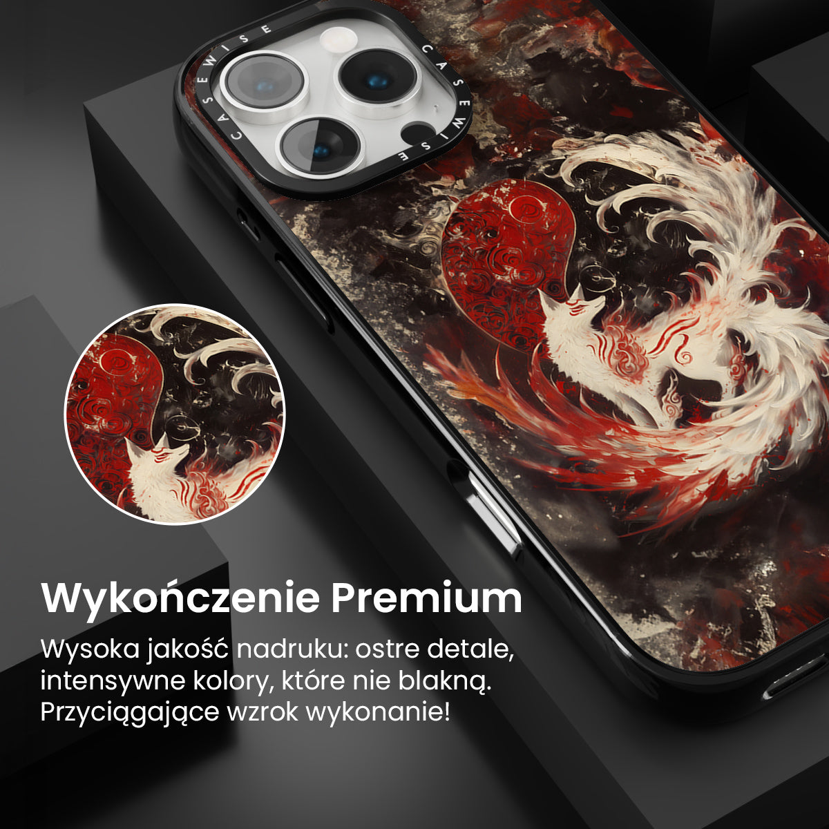 Kitsune Yin i Yang Fox - Etui