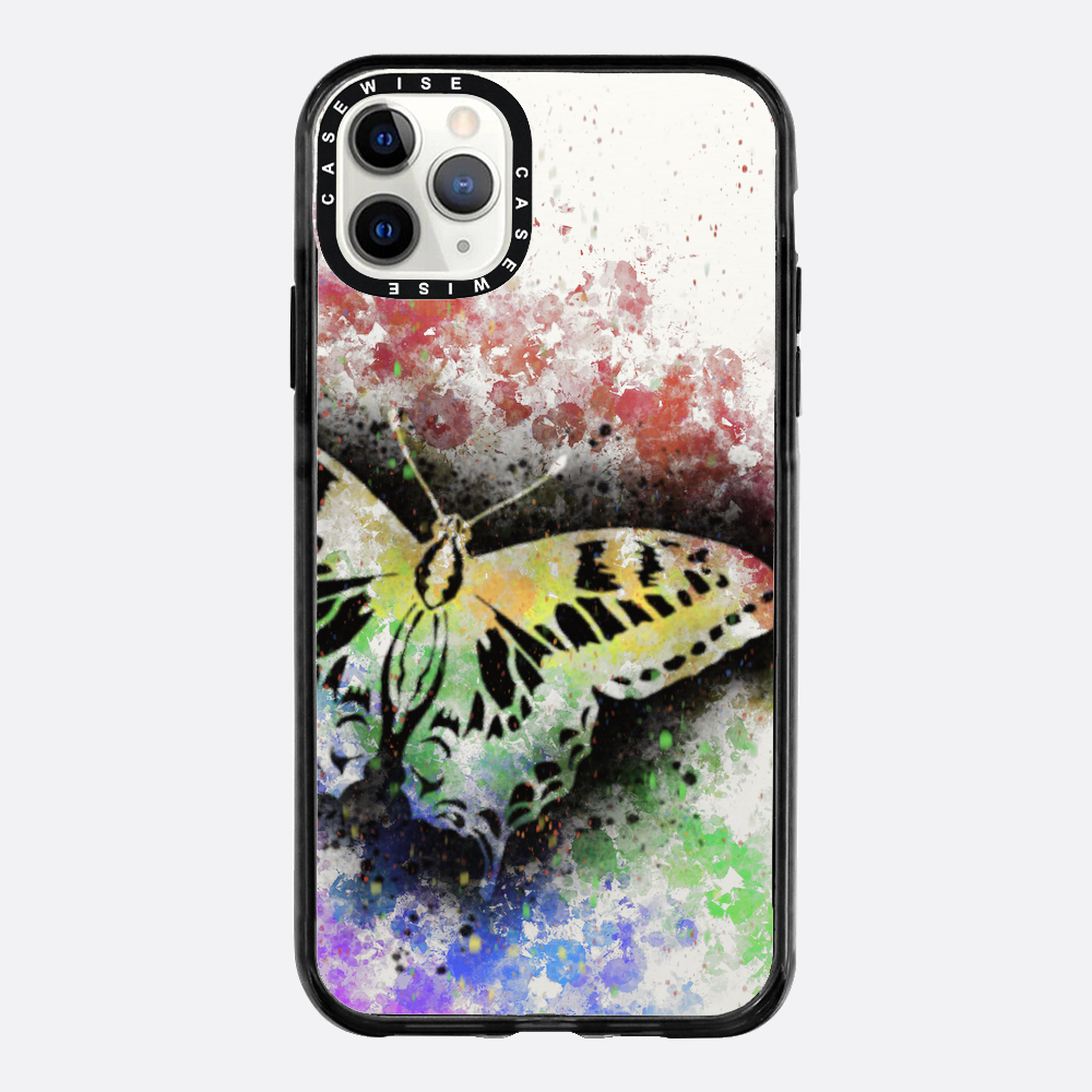 Motyl Tęczowy przezroczysty - Etui