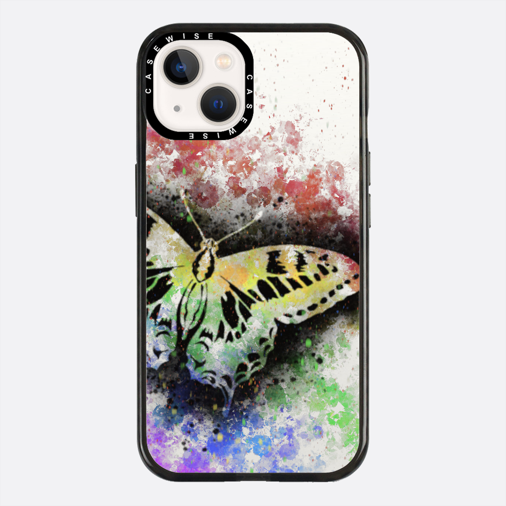 Motyl Tęczowy przezroczysty - Etui