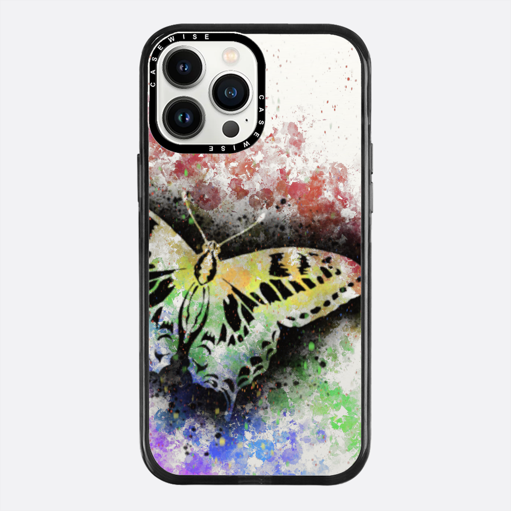 Motyl Tęczowy przezroczysty - Etui