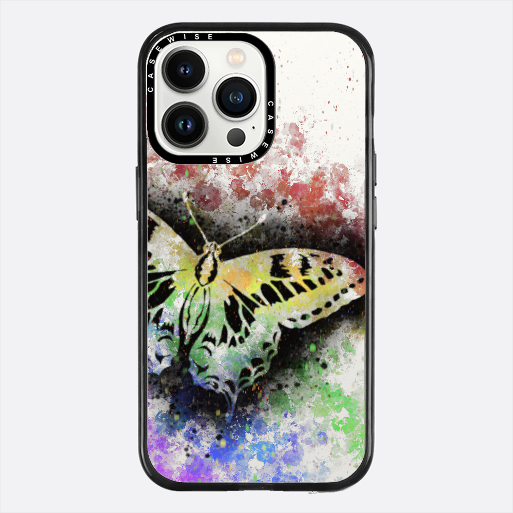 Motyl Tęczowy przezroczysty - Etui