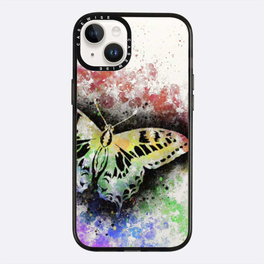 Motyl Tęczowy przezroczysty - Etui