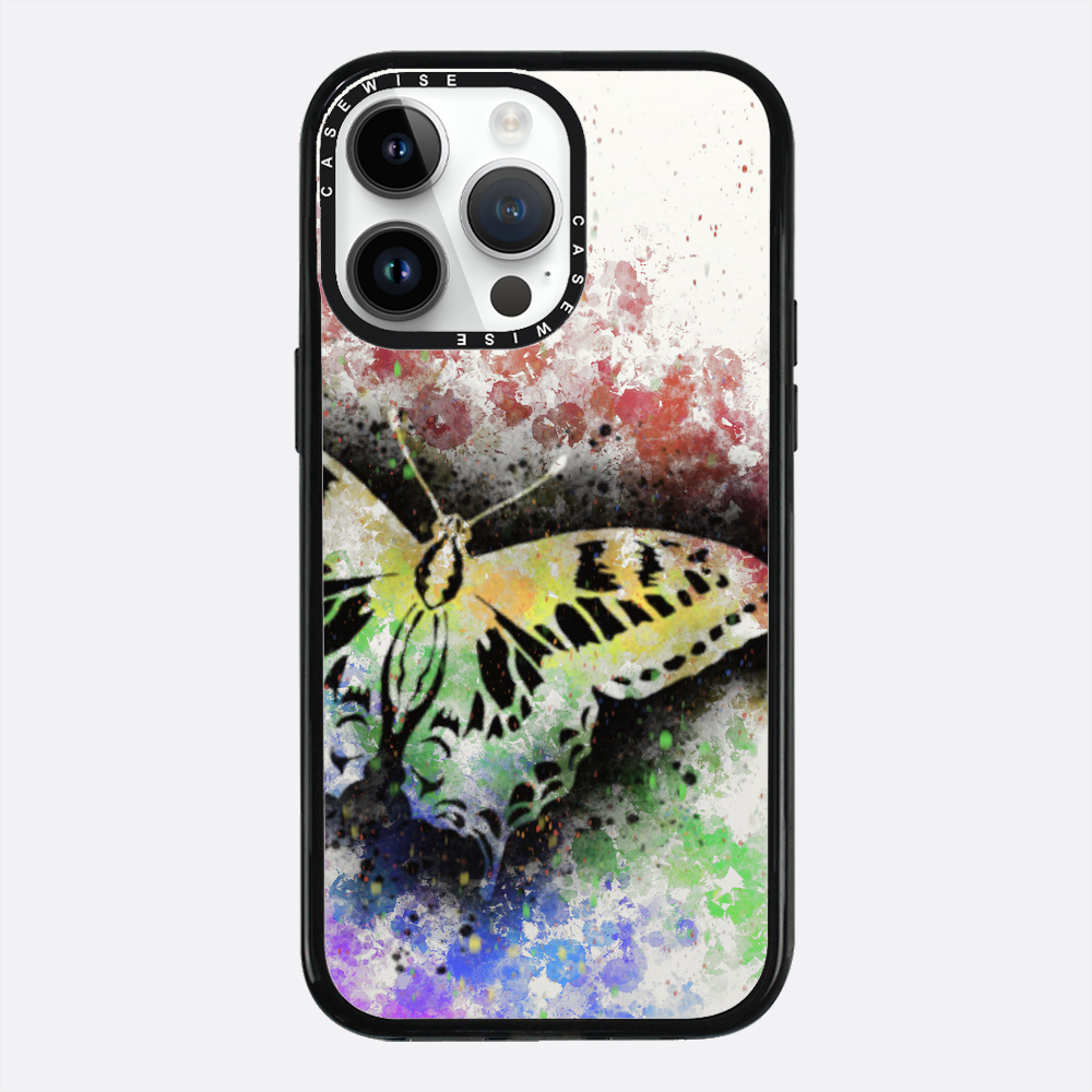 Motyl Tęczowy przezroczysty - Etui