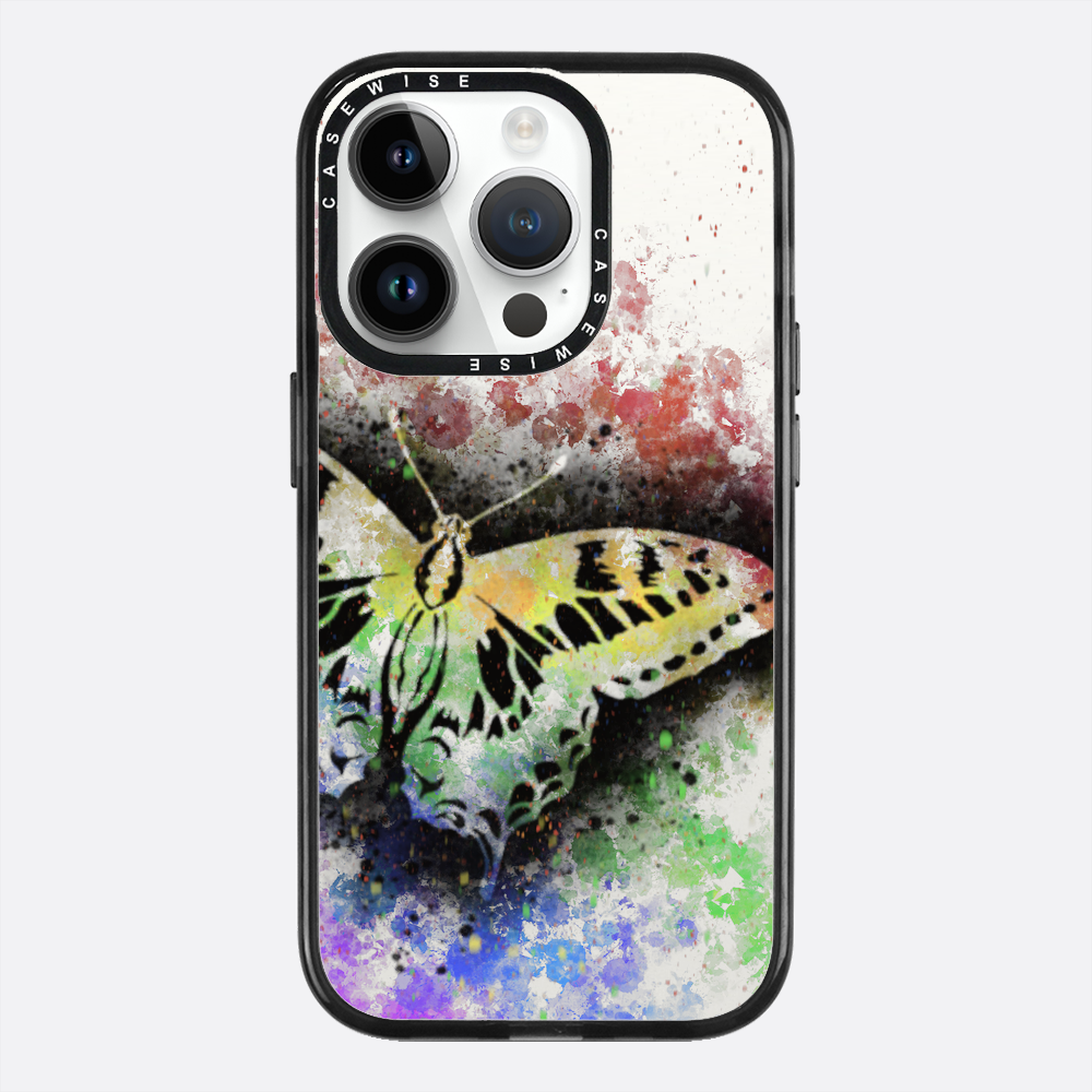 Motyl Tęczowy przezroczysty - Etui