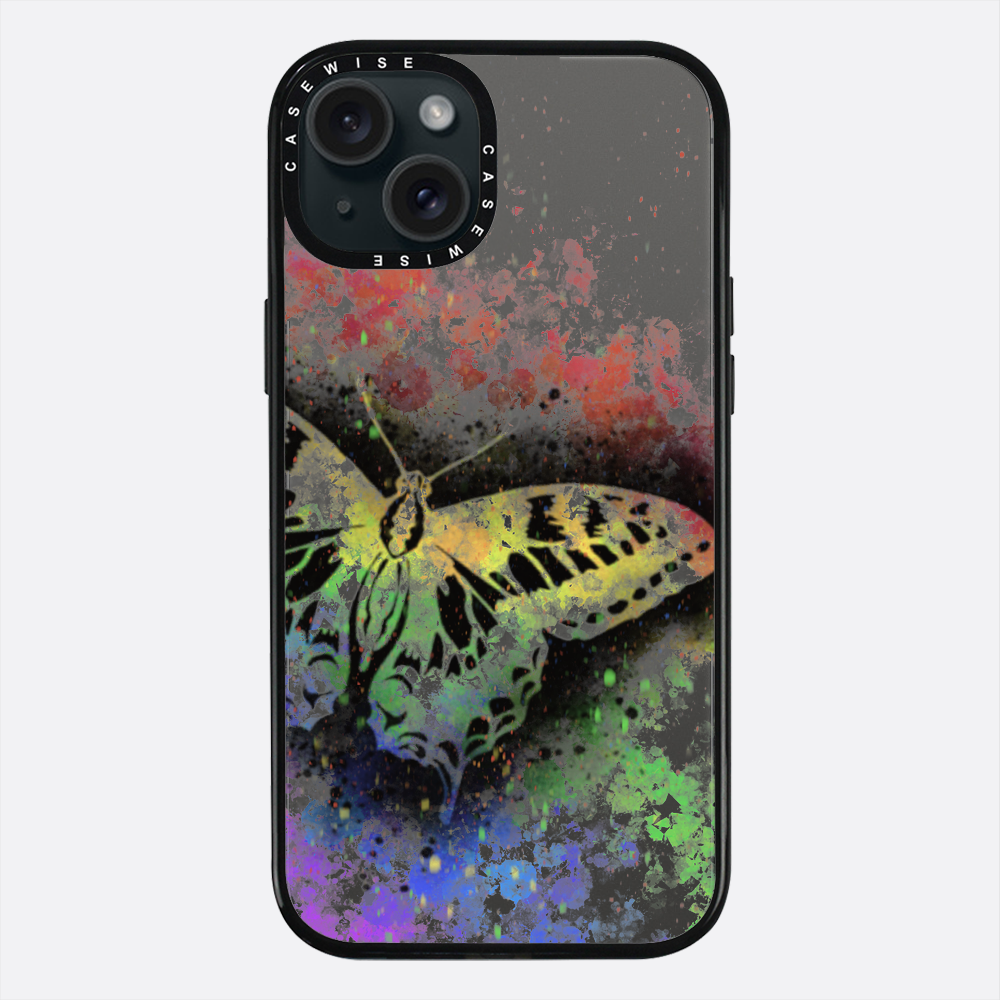 Motyl Tęczowy przezroczysty - Etui