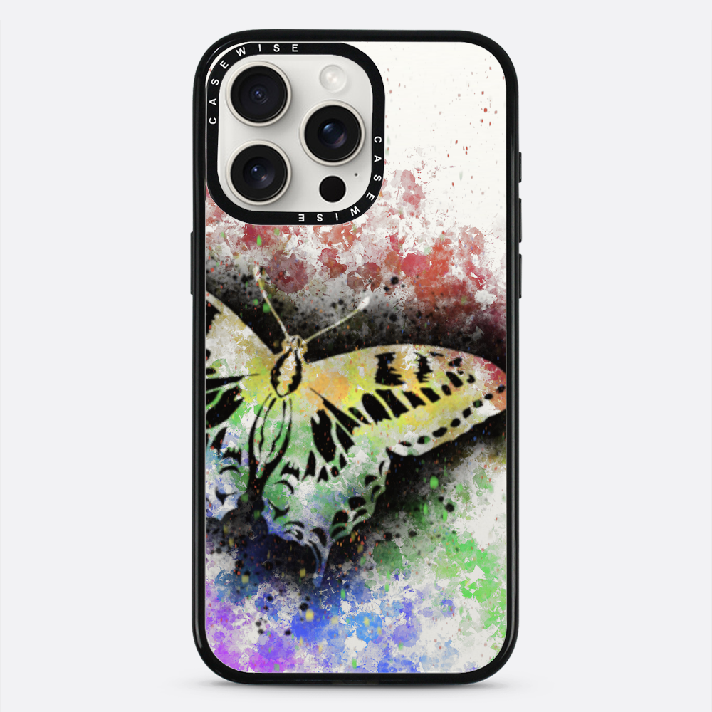 Motyl Tęczowy przezroczysty - Etui