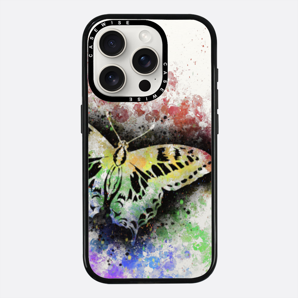 Motyl Tęczowy przezroczysty - Etui