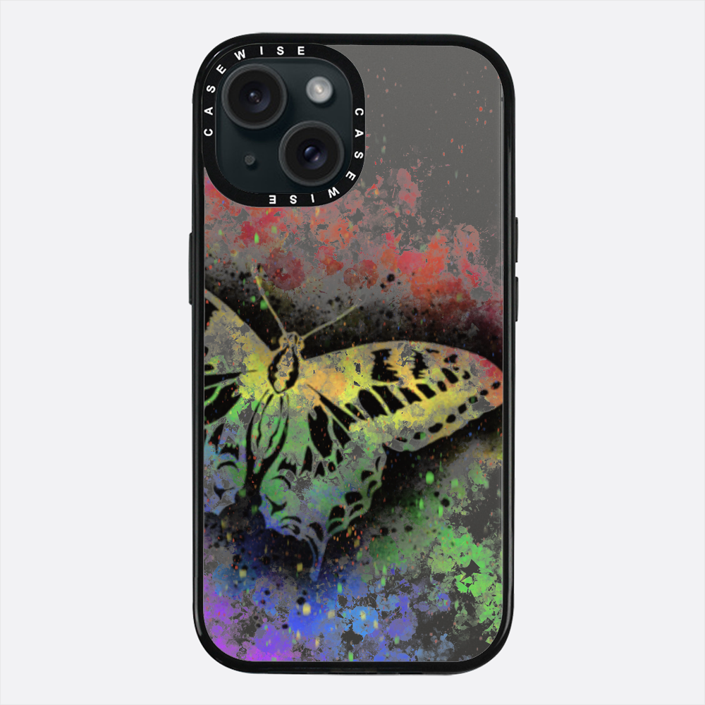 Motyl Tęczowy przezroczysty - Etui