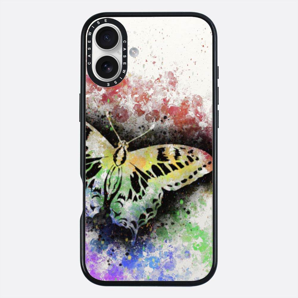 Motyl Tęczowy przezroczysty - Etui