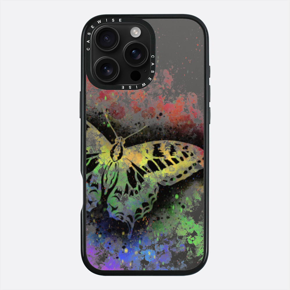 Motyl Tęczowy przezroczysty - Etui