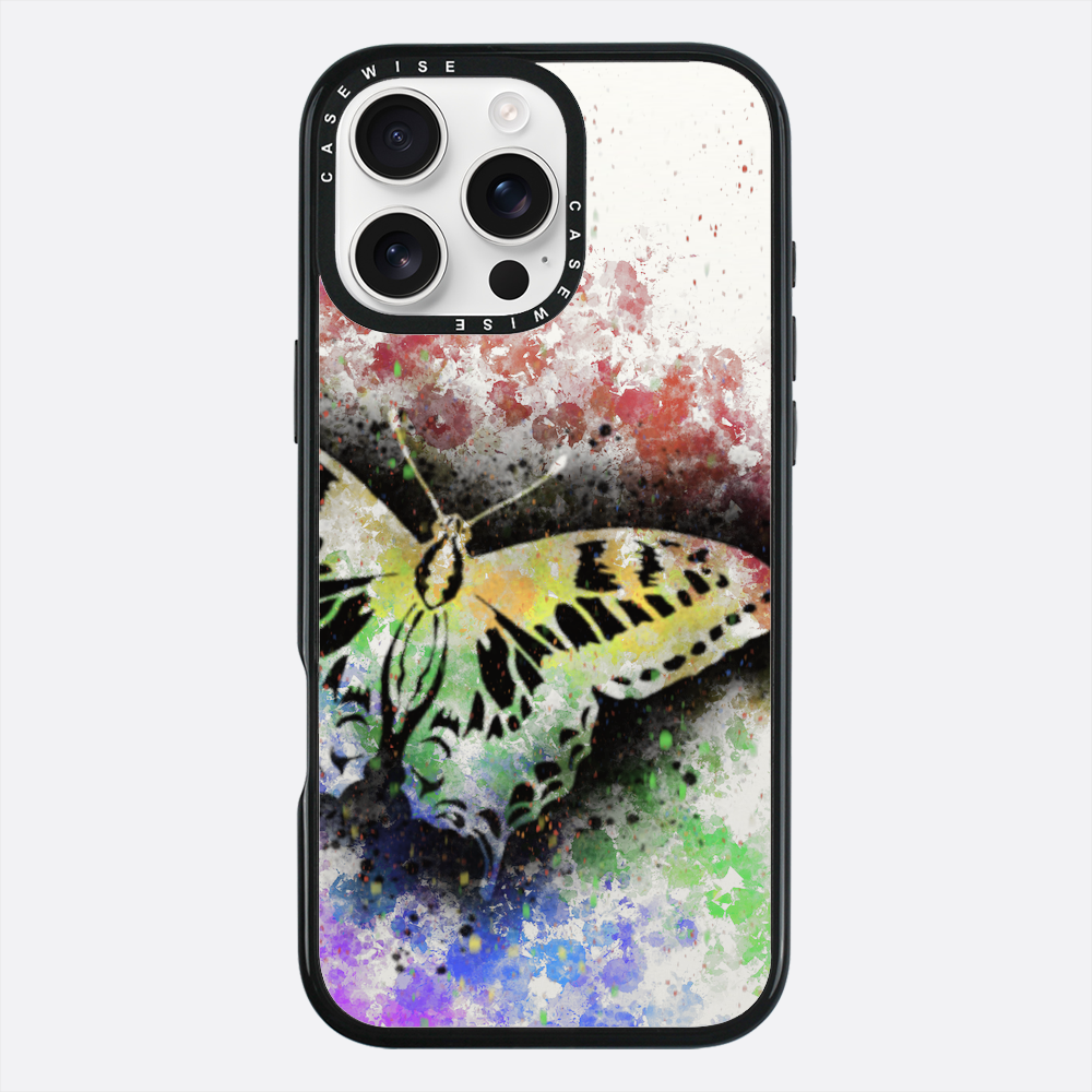 Motyl Tęczowy przezroczysty - Etui