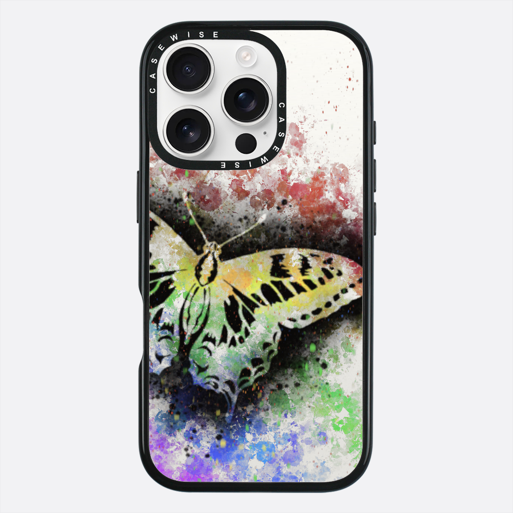 Motyl Tęczowy przezroczysty - Etui