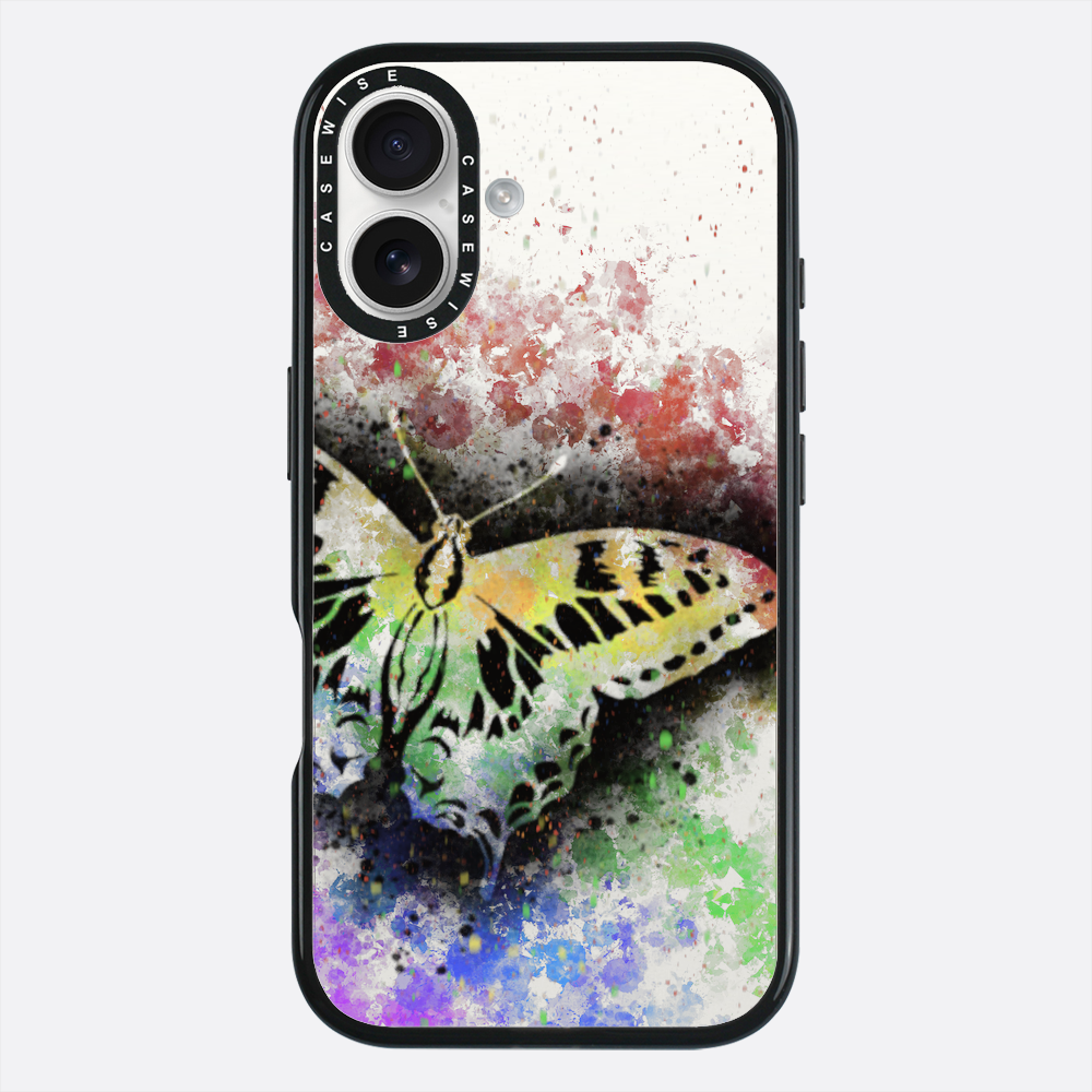 Motyl Tęczowy przezroczysty - Etui