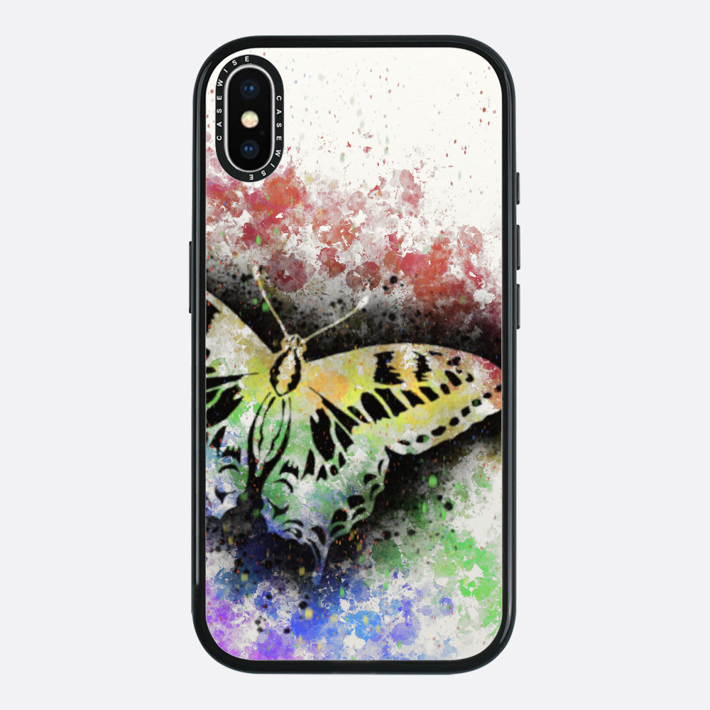 Motyl Tęczowy przezroczysty - Etui