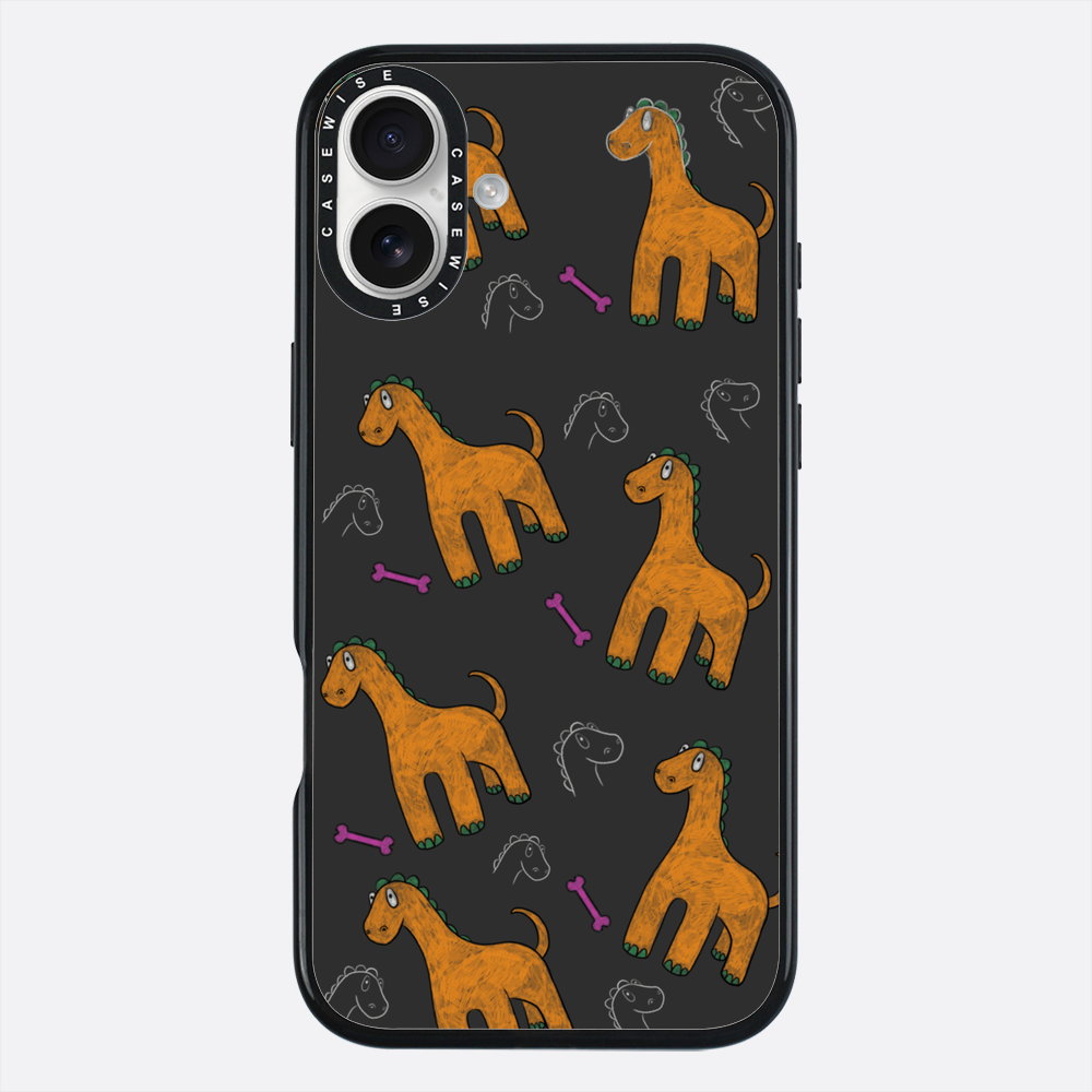 Pomarańczowy dinozaur - Etui