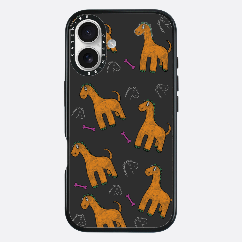 Pomarańczowy dinozaur - Etui
