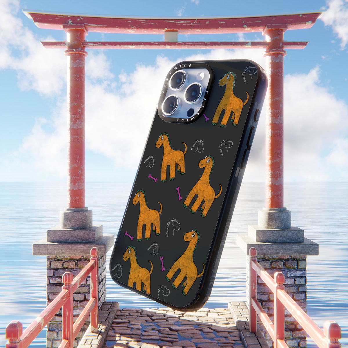 Pomarańczowy dinozaur - Etui
