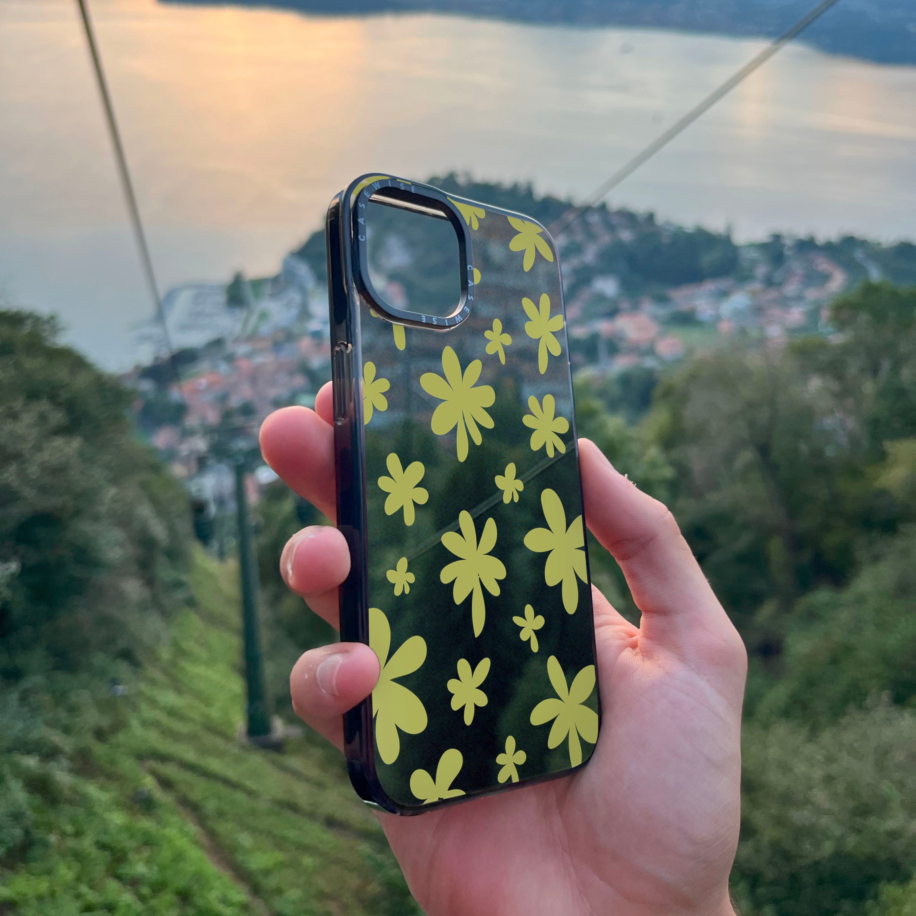 Zielone Kwiatki - Etui