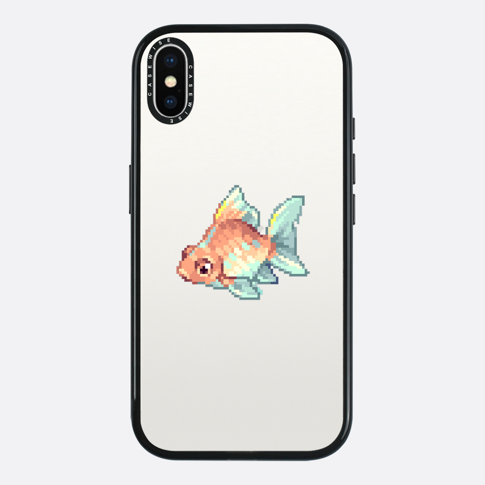 Złota rybka pikselowa - Etui
