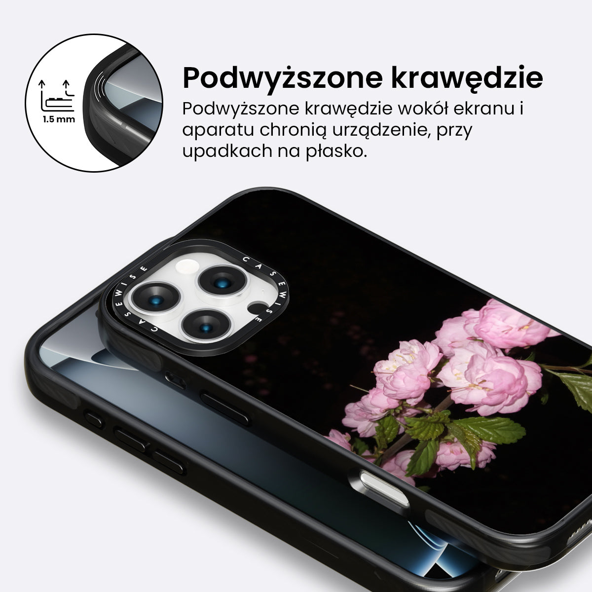 Delikatność- płatki kwiatów - Etui