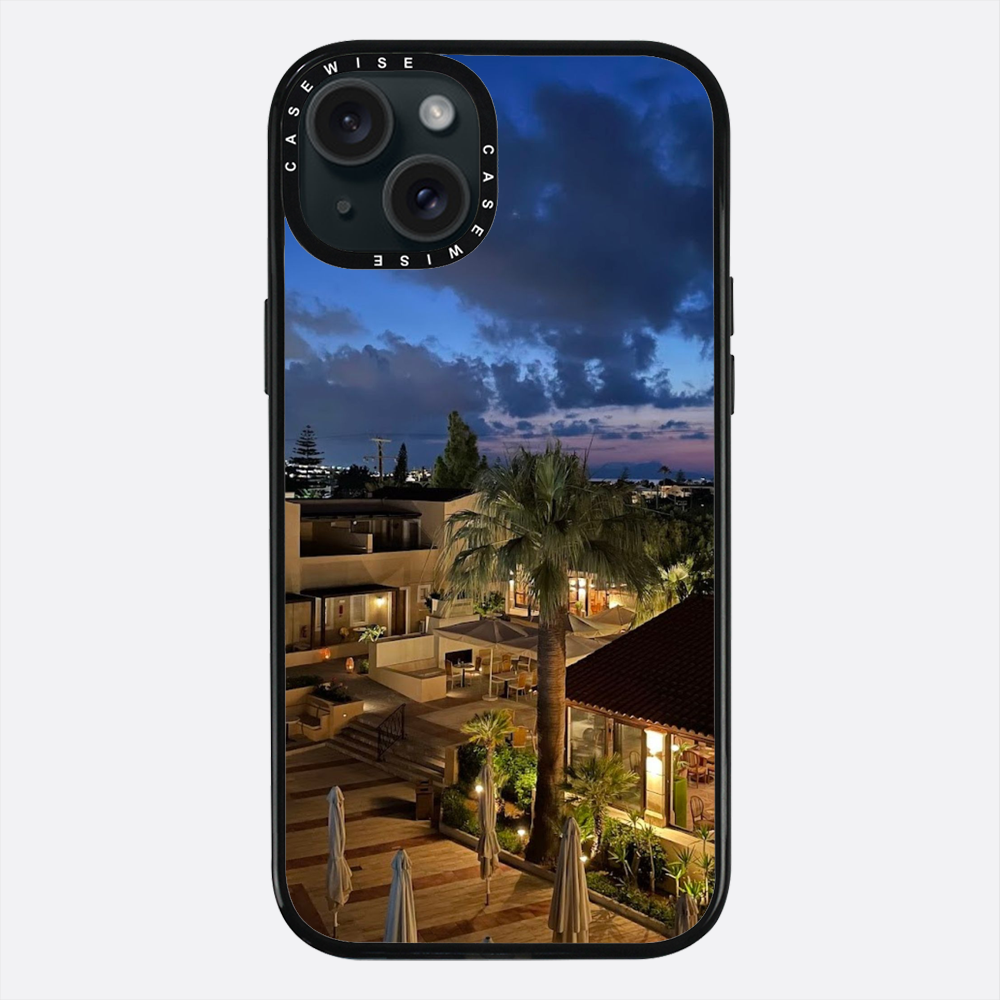 Kreta nocą night palm trees - Etui
