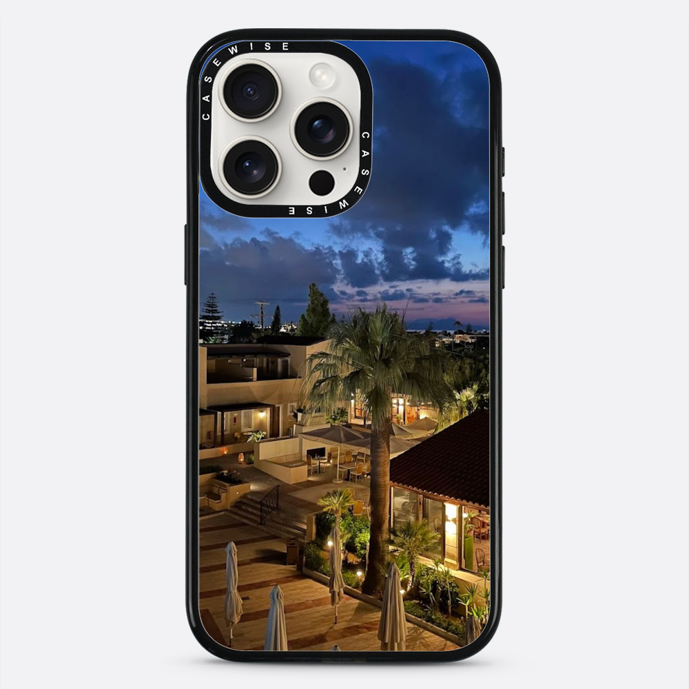 Kreta nocą night palm trees - Etui