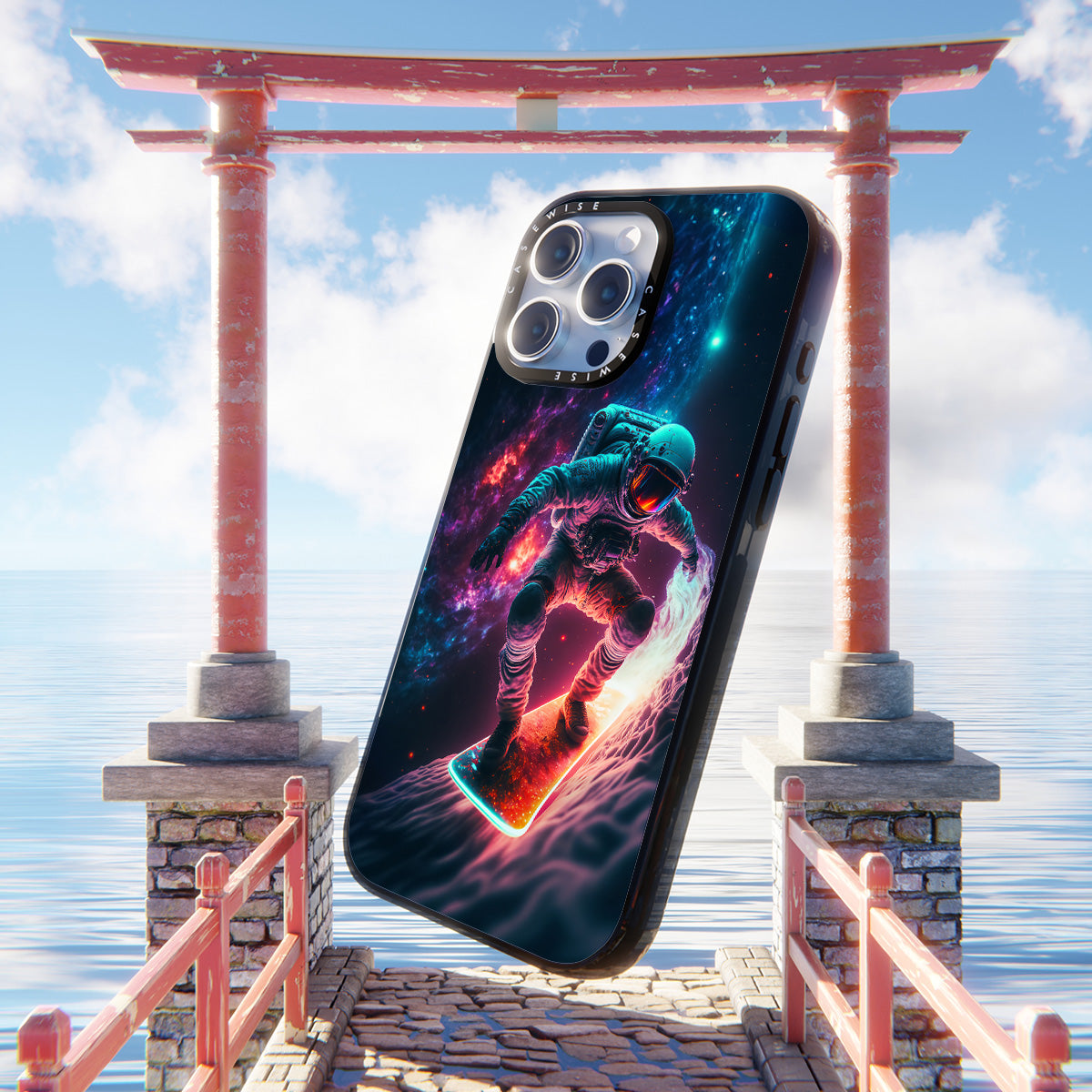 Galaxy Surfing Astronaut - Etui