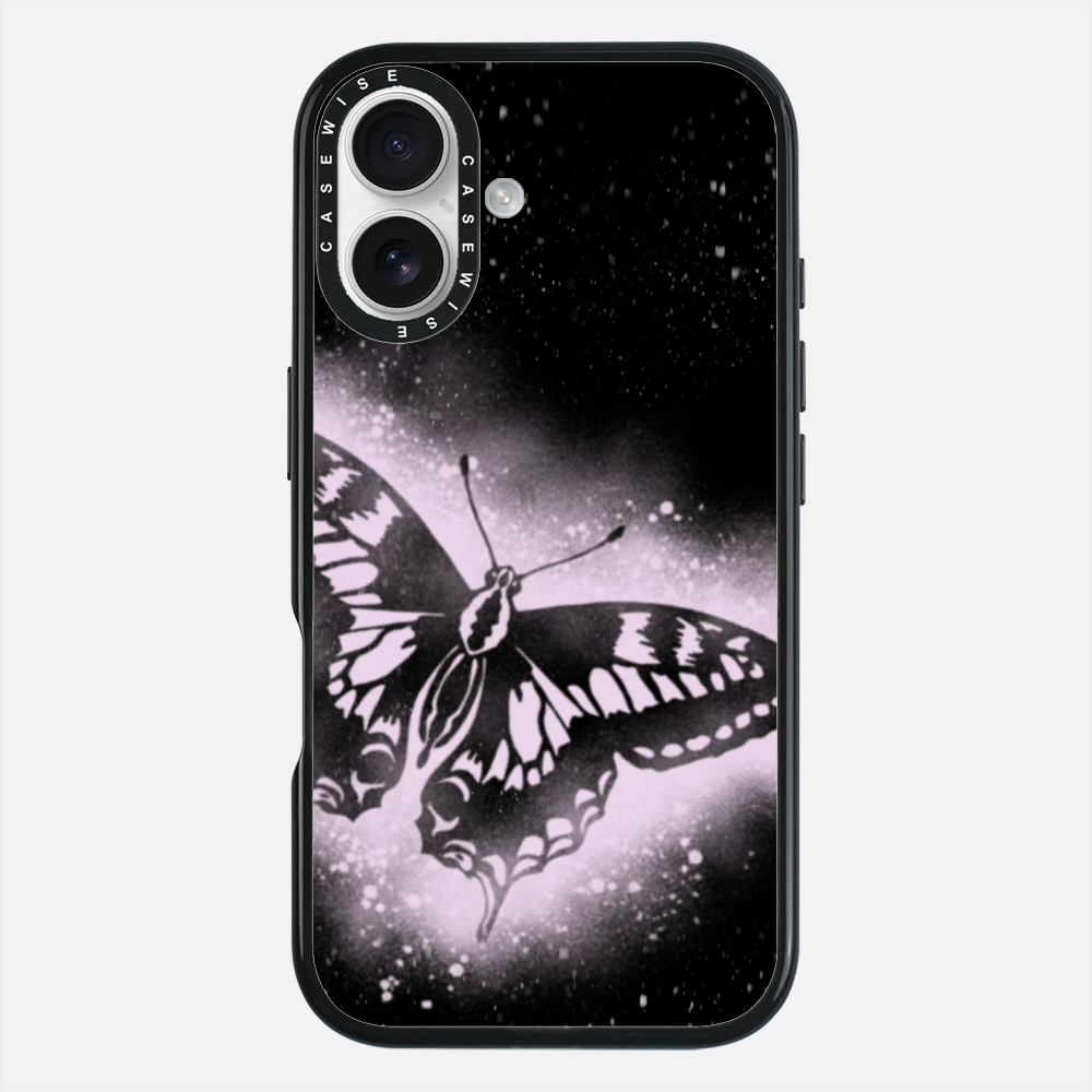 Motyl Różowy Tusz - Etui