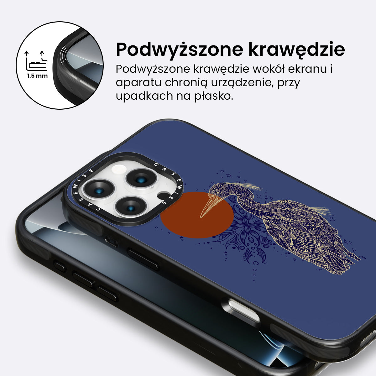 Wschód słońca czapli wschodniej - Etui