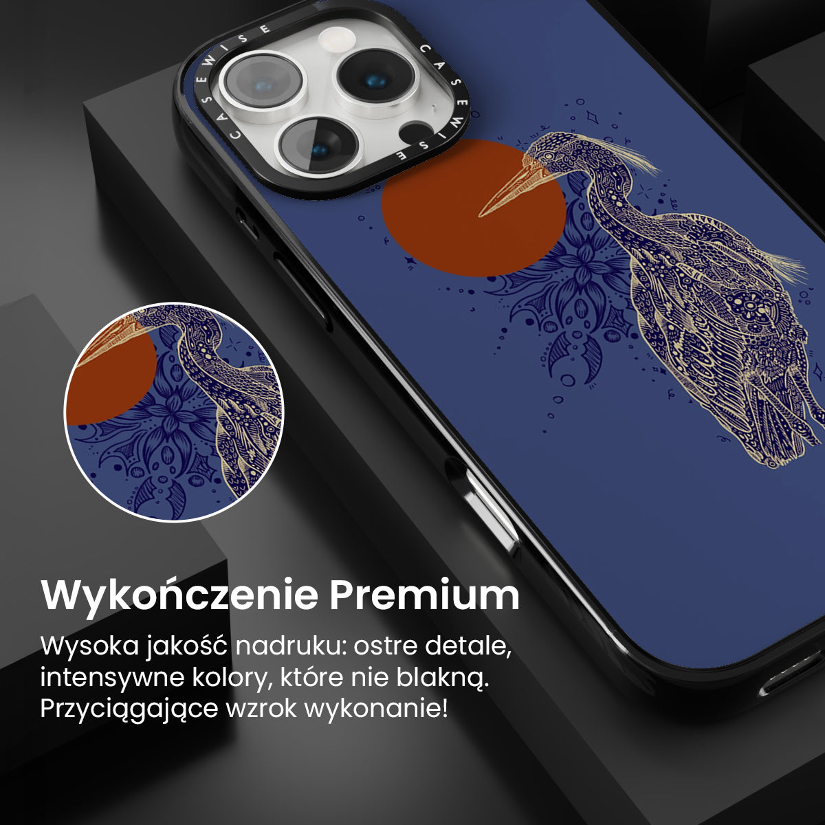 Wschód słońca czapli wschodniej - Etui
