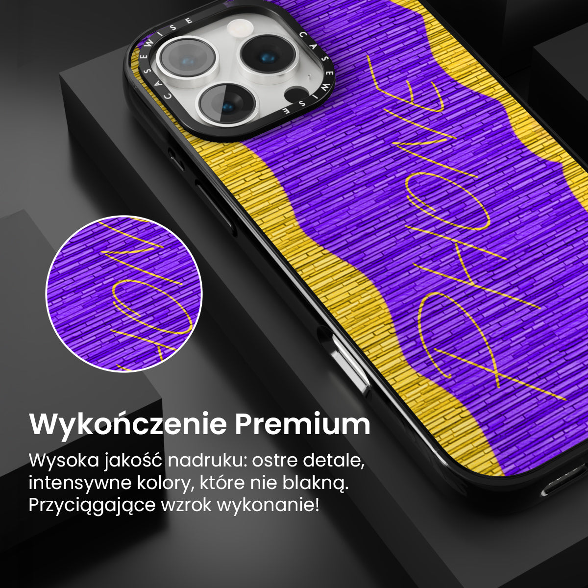 Ściana z napisem Phone - Etui