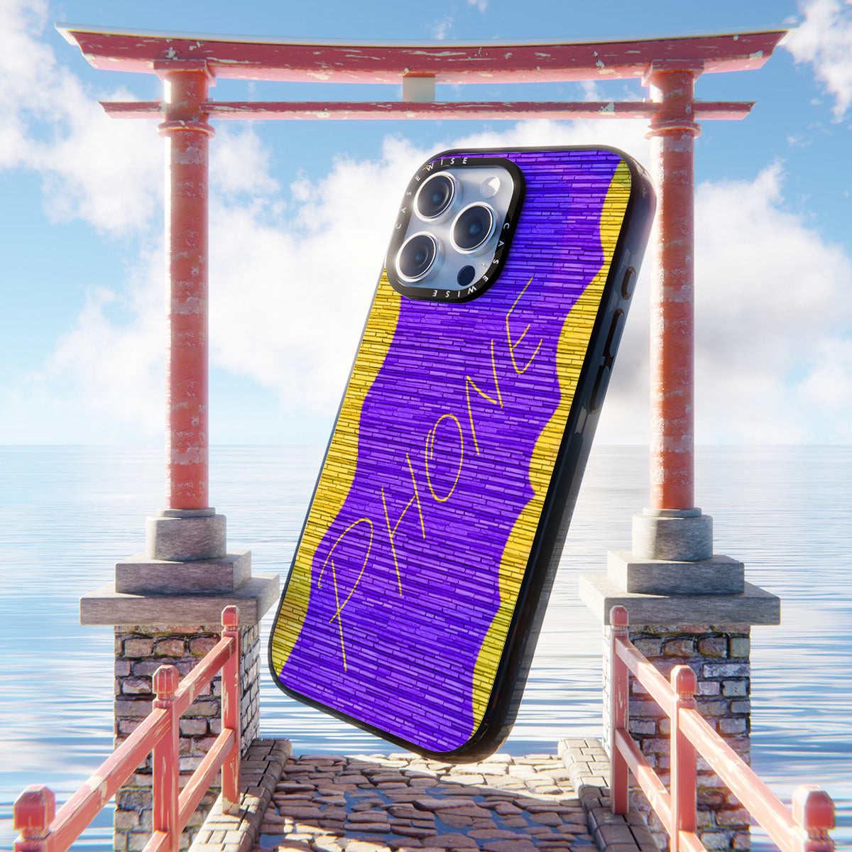 Ściana z napisem Phone - Etui