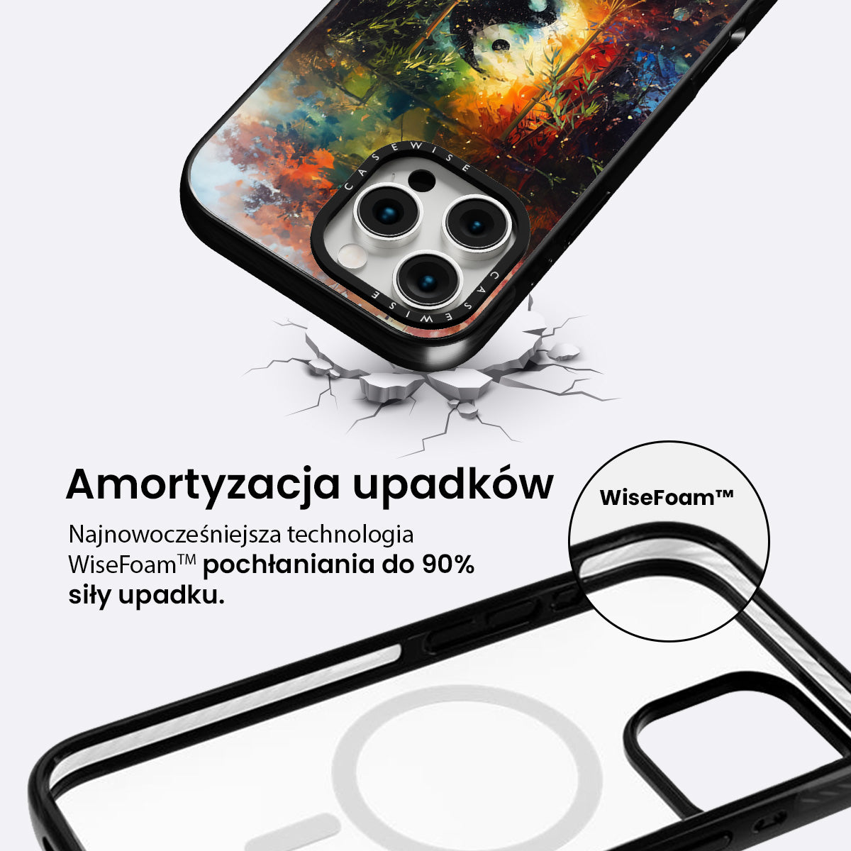 Malowane Yin i Yang - Etui