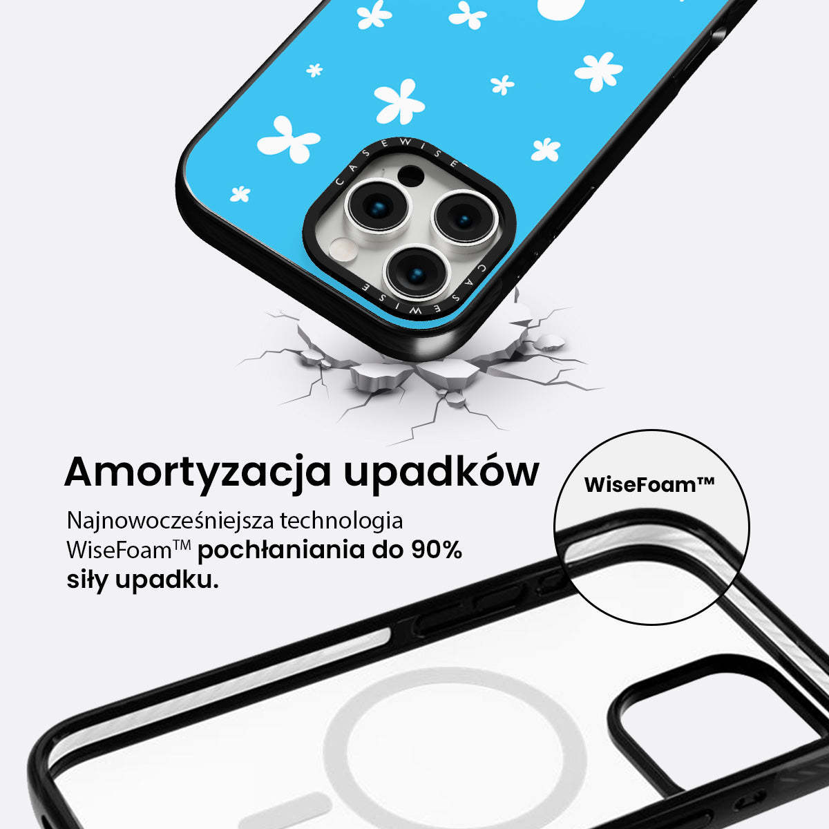 Chmurki w kształcie kwiatów - Etui