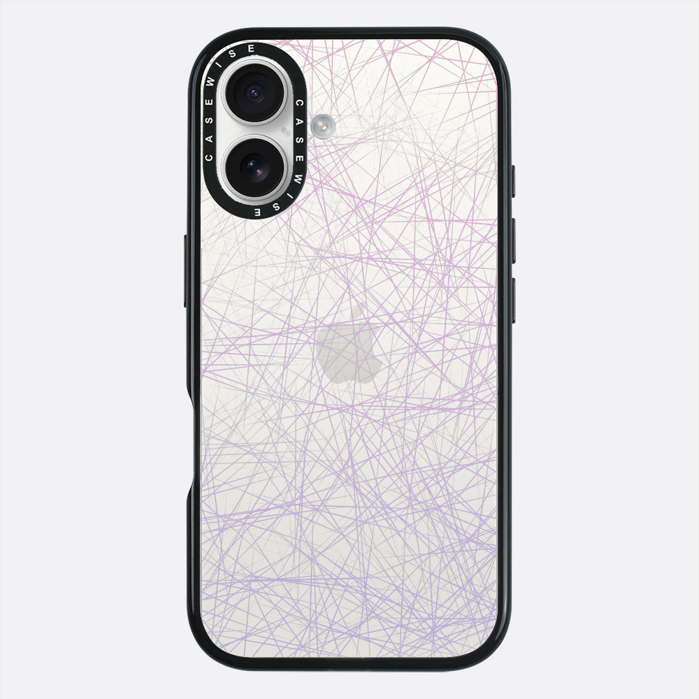 Różowe linie ombre - Etui