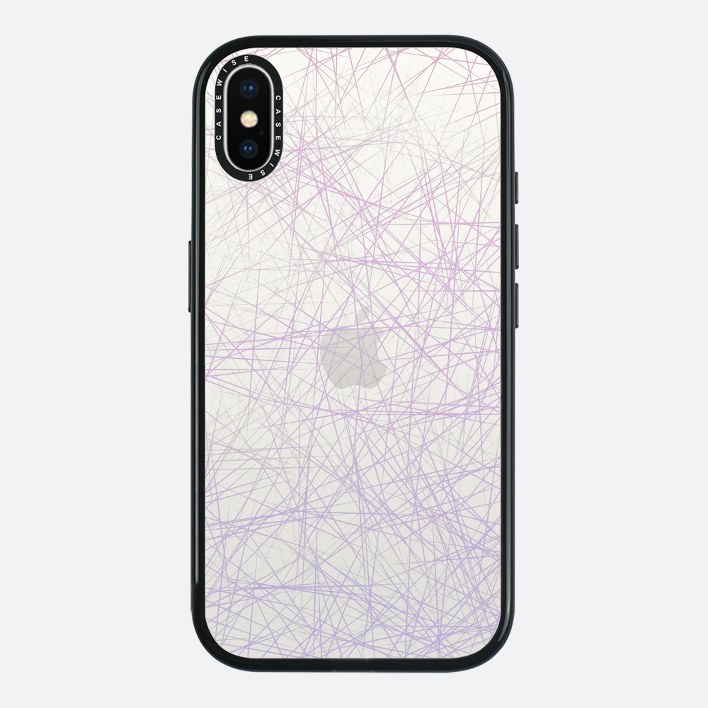 Różowe linie ombre - Etui