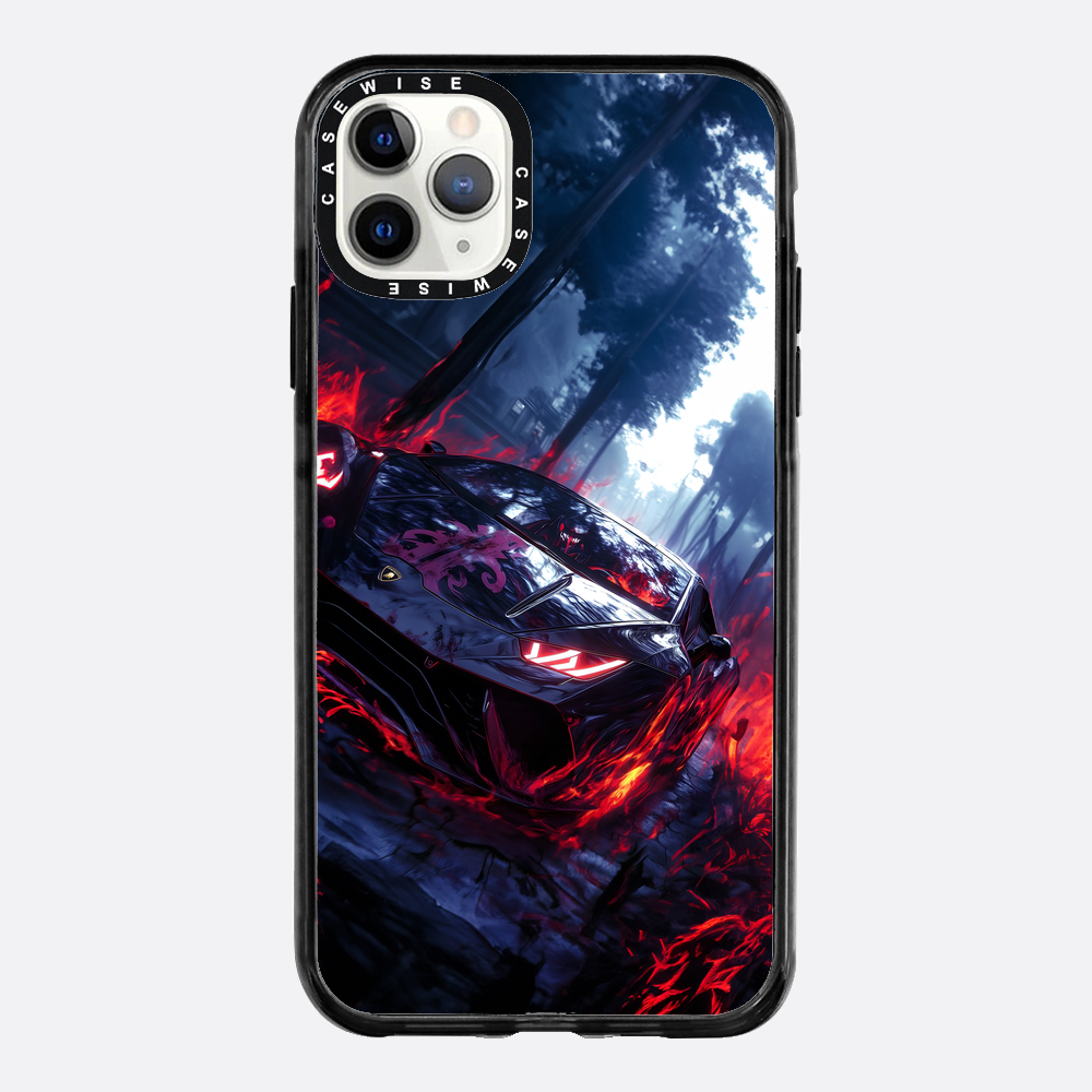 Czarny magiczny samochód sportowy - Etui